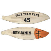Ballon De Basket Plancher en bois avec nom d'équipe (Panneaux)