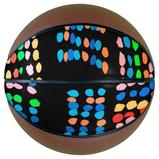 Ballon De Basket Points colorés (Devant)