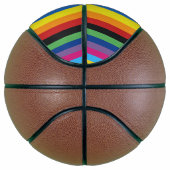 Ballon De Basket Pride Flag Colorful Stripes Pattern Basketball (Droite)