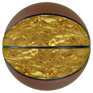 Ballon De Basket PURE GOLD FOIL Motif + votre texte / photo