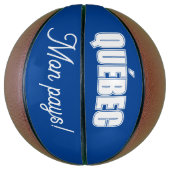 Ballon De Basket Québec mon pays! (Vertical)