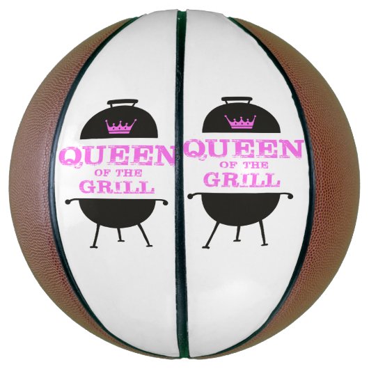 Ballon De Basket Queen Of The Grill, Couronne Rose (Vertical)