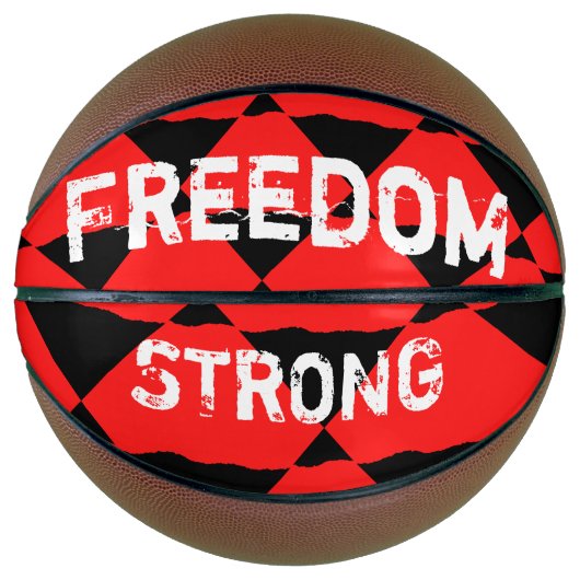 Ballon De Basket Red and black contemporany art background  (Devant)