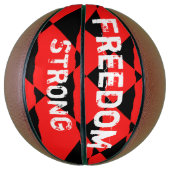 Ballon De Basket Red and black contemporany art background  (Vertical)