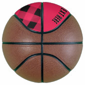 Ballon De Basket Red Buffalo Plaid Rustique Country Style Basketbal (Droite)