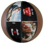 Ballon De Basket Red Heart Our First Valentine's Together 2 Photo (Vertical)