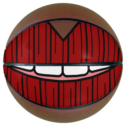 Ballon De Basket Red Lips Smile (Devant)