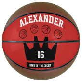 Ballon De Basket Roi de la Cour (Devant)