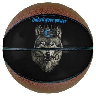 Ballon De Basket roi loup libère ton pouvoir