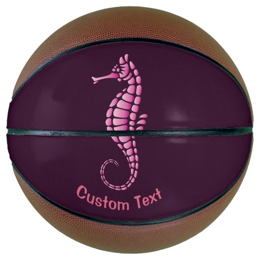 Ballon De Basket Rose de Seahorse (Devant)