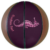 Ballon De Basket Rose de Seahorse (Vertical)