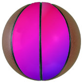 Ballon De Basket Rose néon et violet (Vertical)