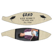 Ballon De Basket Rustic Graduate Name / Grad Graduate Photo (Panneaux)