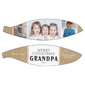Ballon De Basket Rustique Joyeux Noël Grand-père 3 Photo Collage (Panneaux)