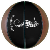 Ballon De Basket Seahorse White (Vertical)