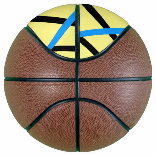 Ballon De Basket Simple monogramme ajouter votre nom lettre man min (Droite)