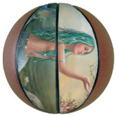 Ballon De Basket sirène à poil vert (Vertical)