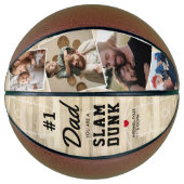 Ballon De Basket Slam Dunk Papa Photo Keepsaké (Devant)