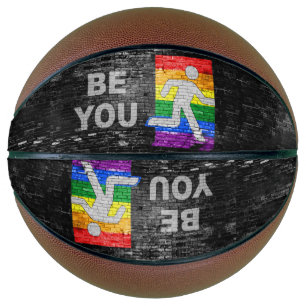 Ballon De Basket SlipperyJoe's Be You en brique murale figure plub