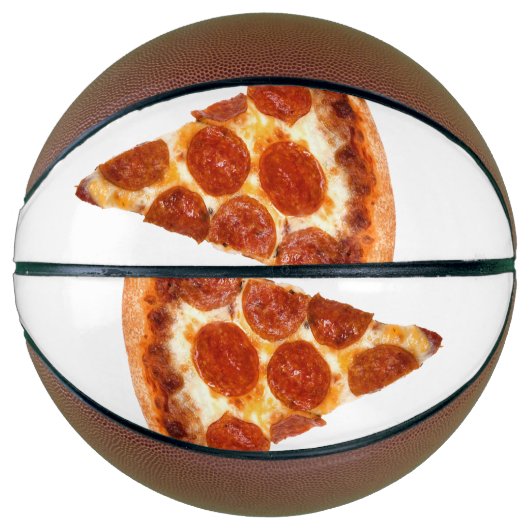 Ballon De Basket SlipperyJoe's classique pepperoni pizza tranche fo (Devant)