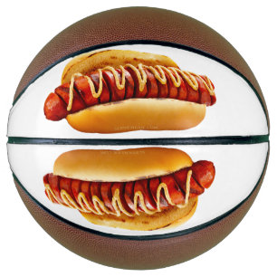 Ballon De Basket SlipperyJoe's hot dog ambiance estivale BBQ niché
