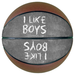 Ballon De Basket SlipperyJoe's J'aime les garçons tableau noir sale