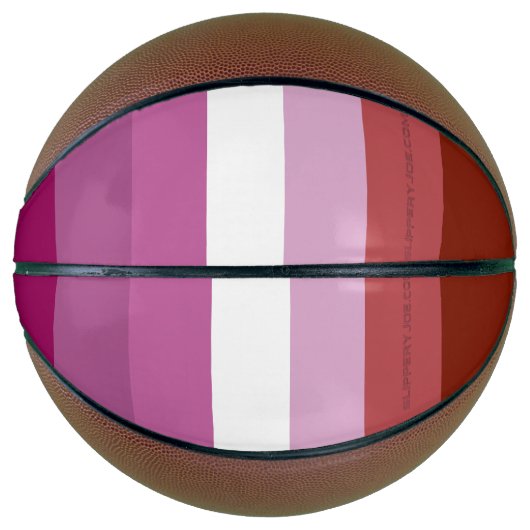 Ballon De Basket SlipperyJoe's lesbian pride flag feminine communit (Devant)