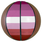 Ballon De Basket SlipperyJoe's lesbian pride flag feminine communit (Vertical)