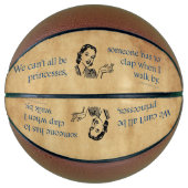 Ballon De Basket SlipperyJoe's Princess clap marchant drôle les ann (Devant)