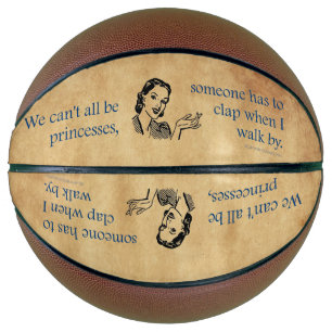 Ballon De Basket SlipperyJoe's Princess clap marchant drôle les ann
