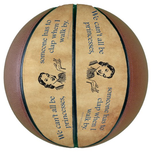 Ballon De Basket SlipperyJoe's Princess clap marchant drôle les ann (Vertical)