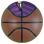 Ballon De Basket Sourire aux lèvres pourpres (Droite)