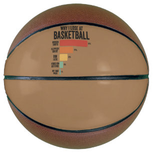 Ballon De Basket Sport De Fête des pères Drôle Pourquoi Je Perds Au