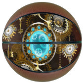 Ballon De Basket Steampunk Rusty Background (Devant)