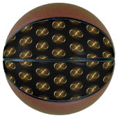 Ballon De Basket Symbole d'infini doré (Devant)