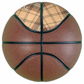 Ballon De Basket Tartan beige et Brown (Droite)
