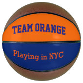 Ballon De Basket Team Orange -jouer dans NYC (Devant)