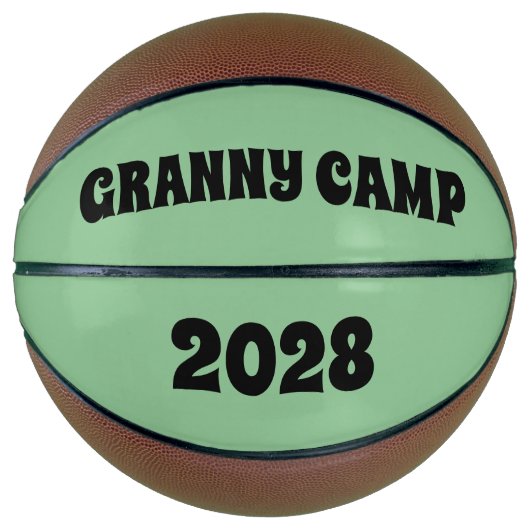 Ballon De Basket Texte du camp de Granny (Devant)
