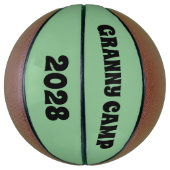 Ballon De Basket Texte du camp de Granny (Vertical)