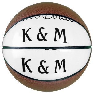 Ballon De Basket texte simple minimaliste ajoutez votre nom oiseaux