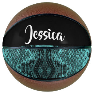 Ballon De Basket Textured blue snake skin