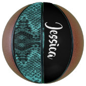 Ballon De Basket Textured blue snake skin (Vertical)