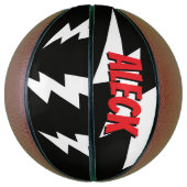 Ballon De Basket Thunderbolt lightning flash strikes personalized (Vertical)