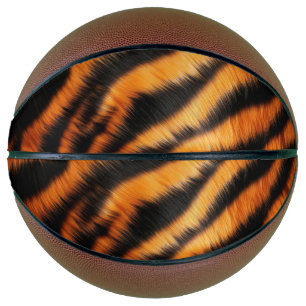 Ballon De Basket Tigre noir orange