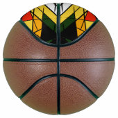 Ballon De Basket Triangle Coloré Géométrique Moderne (Droite)