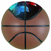 Ballon De Basket Trois papillons lumineux sur fond de nuit (Droite)