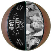 Ballon De Basket Typographie audacieuse du meilleur papa du monde n (Vertical)