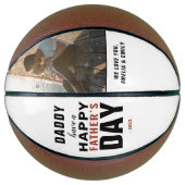 Ballon De Basket Typographie moderne papa heureux père`s Day Photo (Devant)