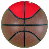 Ballon De Basket uni rouge clair (Droite)