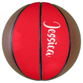 Ballon De Basket uni rouge clair (Vertical)
